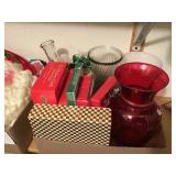 VINTAGE CHRISTMAS, SANTA FACES, REINDEER,