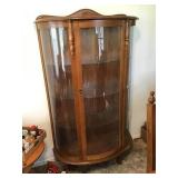 FOUR SHELF DISPLAY CABINET, VERY NICE WITH LOCK