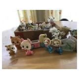 ANTHROMORPHIC ANIMALS; POODLES, CATS, LION, FISH