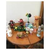 SALT PEPPER SHAKERS, PIN CUSHION, TOOTHPICK