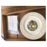 ROYAL CHINA (COLONIAL GOLD) DINNERWARE SET