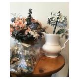 IRONSTONE PITCHER, SOLAR POWERED HYDRANGEA