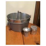 TWO PIECE BUNDT PAN SET, MAYTAG CUP & FILTER,