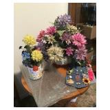 GLASS, FLOWER ARRANGEMENTS