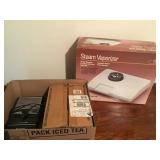 STEAM VAPORIZER, PANASONIC CASSETTE RECORDER,