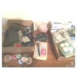 LIGHT BULBS, PINS, CAMERAS, MISC