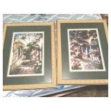 TWO KIRKLAND ATRIUM FRAMED ART