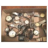BOX OF WATCHES, POCKET WATCH, WESTCLOX,