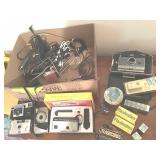 POLOROID LAND CAMERA 100, KODAK INSTAMATIC, FLASH