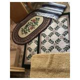 FOUR RUGS, BLANKET RUG
