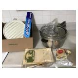 PRESTO CANNING POT, JELLY STRAINER, THERMOMETERS
