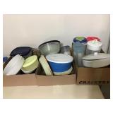 PLASTIC STORAGE, PITCHERS, BOWLS