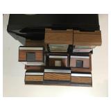 THREE CASSETTE STORAGE FULL OF CASSETTES