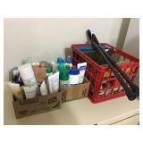 BATH TOILETRY ITEMS, FILE FOLDERS, DOORSTOPS