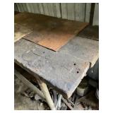 90X27 HANDMADE PIPE TABLE 36"TALL WITH ALL SCRAP