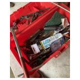 RED TOOL BOX, ALLEN WRENCHES, SCREW DRIVER,