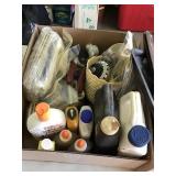 THREE BOXES MISC CLEANING, SHOE POLISH &