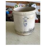 EIGHT HANDLED STONEWARE CROCK LARGE