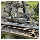 12 OR MORE, 8FT TELEPHONE POSTS, ASSORTED IRON