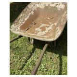 HEAVY DUTY 33"X 29" WHEELBARROW WITH GOOD TIRE