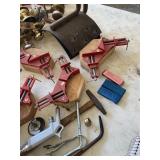 SEVEN CORNER CLAMPS, MISC DOOR KNOBS, AIR