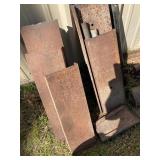 TWO PILES MISC IRON, FOUR 8R19.5XZA