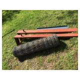 MISC STEEL BRACKET, ROLL OF HEAVY WIRE