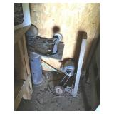 TWO MOTOR GRINDING WHEELS WITH STAND, ONE
