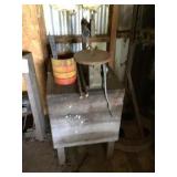 ANTIQUE SCROLL SAW WITH WOOD STAND