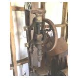ANTIQUE DRILL PRESS ON STAND