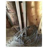 PILE OF METAL CABLE, PARTS