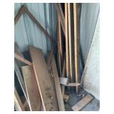 MISC LUMBER, 6X6 CEDAR POST, FIVE WOODEN