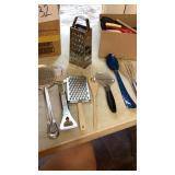 Box of Misc. Kitchen utensils Box of Misc. Kitchen utensils