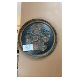 Round 20in flower metal decor Round 20in flower metal decor