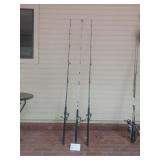 3 spin cast with 7ft rods 3 spin cast with 7ft rods