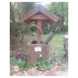 46in tall Wooden Well house with bucket 46in tall Wooden Well house with bucket