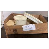 Tupperware containers and pitcher with lids, Tupperware containers and pitcher with lids,