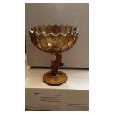 Vintage depression glass light yellow amber Vintage depression glass light yellow amber