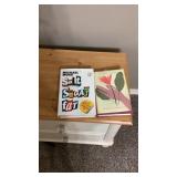 White night stand with two books included inside White night stand with two books included inside