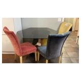 Kitchen table and three chairs approximately 31 Kitchen table and three chairs approximately 31