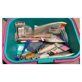 Box of craft supplies Box of craft supplies
