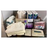 10 rolls of paper towels, two new packages of 10 rolls of paper towels, two new packages of