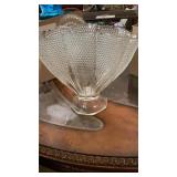 Vintage thousand eyes glass vase clear glass vase Vintage thousand eyes glass vase clear glass vase