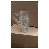 Avon clear glass Irish coffee mug, glass tall Avon clear glass Irish coffee mug, glass tall