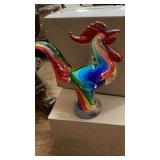 Good morning rooster wild wings glass statue Good morning rooster wild wings glass statue