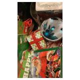 Christmas decor, gift bags, Santa costume Christmas decor, gift bags, Santa costume