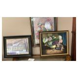 27in x 20in snowy log cabin picture, 28in x 23in 27in x 20in snowy log cabin picture, 28in x 23in