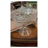 Elegant vintage cut crystal Gaza compote,vintage Elegant vintage cut crystal Gaza compote,vintage
