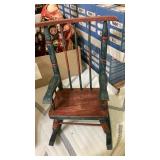 Doll bench and rocking chair Doll bench and rocking chair