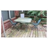 Patio table and chairs Patio table and chairs